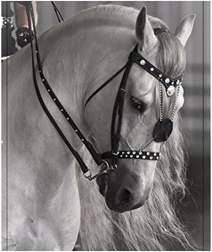 Z & amp;X konjska uzda sa uzdom - konjske uzde-Podesiva konjska uzda za konjsku konjsku konjsku priboru konjski Halter sedlo oprema
