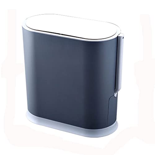 CXDTBH 8L pametna kanta za smeće za domaćinstvo indukcijski Vodootporni poklopac toaleta četka integrisana kanta za smeće od papira