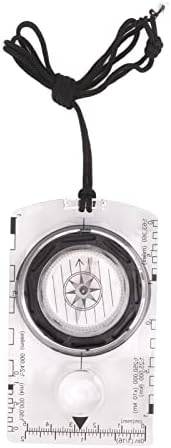 Vifemify orijentacijsko sredstvo za kompas multifunkcijsku skali od kompasa sa vrpcom za planinarsku ruksak navigaciju