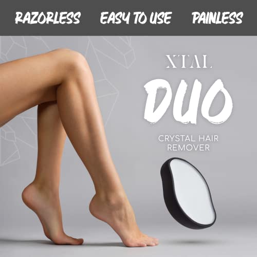 XTAL DUO Crystal Hair Remover, bezbolni piling, gumica za kosu za žene i muškarce,čistač stopala, Bešćutni odstranjivač za stopala,