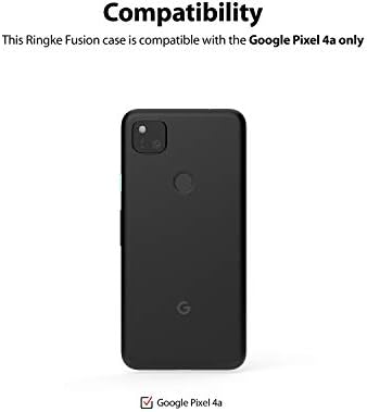Rinkke Fusive kompatibilan sa Google Pixel 4A Case Clear Tanki piksel 4A poklopac, tanki lagani TPU BUMPER futrola za piksel 4a -