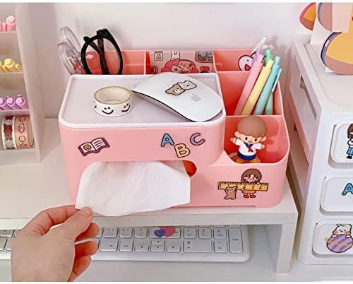 Eyhlkm Storage Box Multi Grid Desktop Make up Organizator dnevni boravak Spavaća soba Multifunkcijski tkivni kutija Nakit Organizator