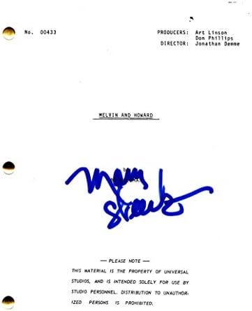 Mary Steenburgen potpisao autogram - Melvin i Howard Full film scenarij - Ted Danson, Jonathan Demme, vrijeme nakon vremena, povratak