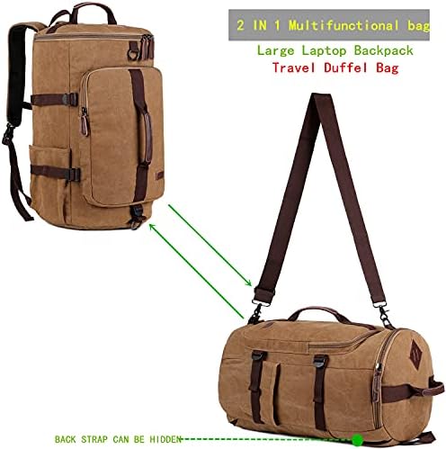 Baosha Canvas Weekender putni ruksak hibridni ruksak za planinarenje Laptop ruksak za sportsku teretanu na otvorenom HB-26