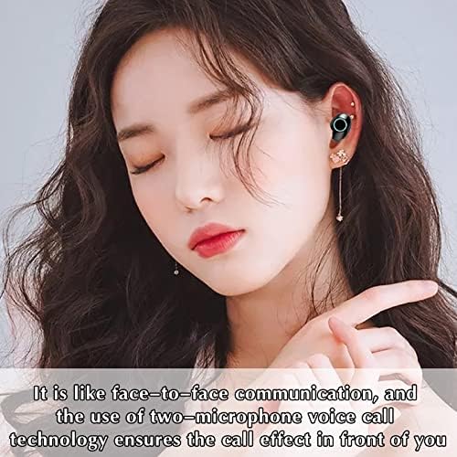 Qonioi mini bežične slušalice za ušne uši, Bluetooth u slušalicama za ušne igre, digitalni prikaz Stereo zvučne vodene slušalice