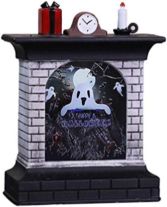 Postrojenje za stolni dodaci za stolnjak Halloween Kamin Dizajn Halloween Desktop Svjetlosne noćne svjetiljke Ornament Ghost Festival