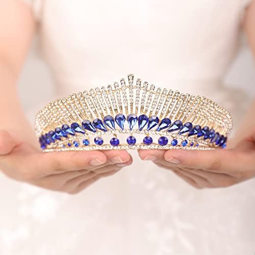 Wekicici kraljica Tiara princeza kruna Kristalna kruna barokni izbor od vještačkog dijamanta Crown Headpieces za žene Girl Wedding