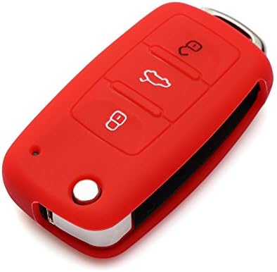 Andygo zaštitna silikonska ključna poklopac bez ključa unosa bez ključa FOB FIT za VW Volkswagen 3 dugme
