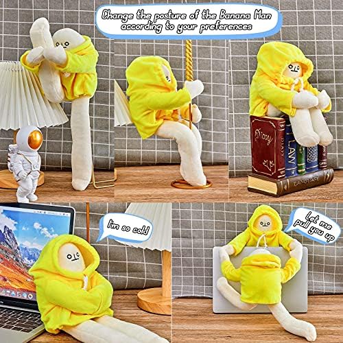 Skylety Banana Doll Man Plish banana igrački čovjek s magnetom promjenjivim plišanim jastukom čajnik MAN lutka dekompresijska igračka