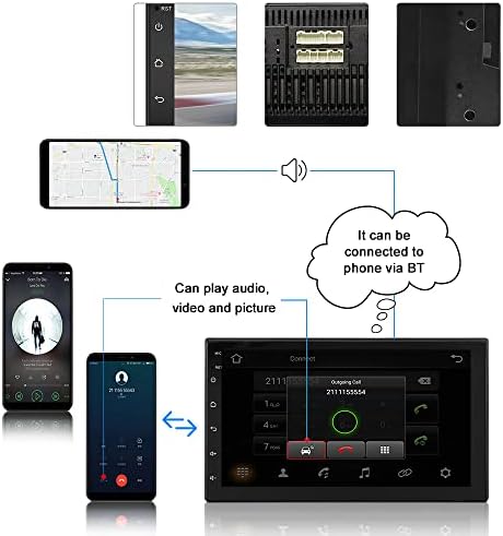 XIXIAN auto Stereo, 7 inčni auto Stereo Android GPS navigacija WiFi MP5 plejer FM Radio BT Hands-Free podrška za pozive dvostruki