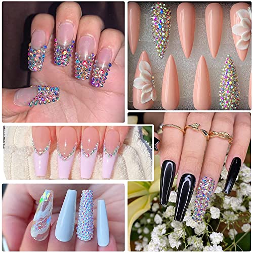 BNK pinceta Picker Dotting Pen, Dual-end Rhinestones Gems AB Nail Art Rhinestones ukrasi za DIY Nail Art zanati Nail Gems kamenje