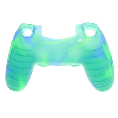 WKELL Green + plavi protctive silikonski futrola i 2 kom ružičaste palčeve hvataljke za PS4