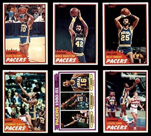 1981-82 TOPPS Indiana Pacers Team Set Indiana Pacers NM Pacers