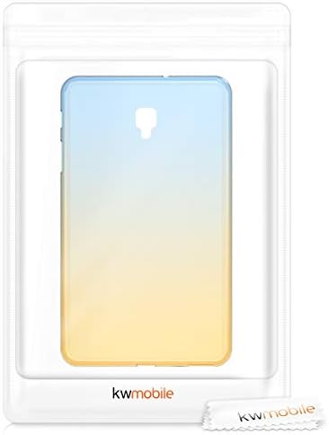 KWMobile TPU silikonska futrola kompatibilna sa Samsung Galaxy karticom A 8.0 - kućište Mekani fleksibilni zaštitni poklopac - dvije boje okvira žuta / plava / prozirna
