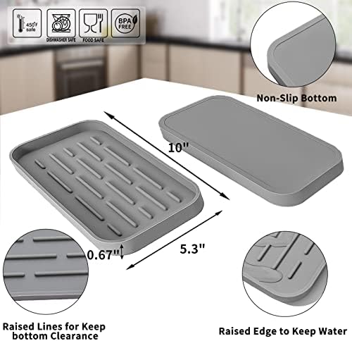 Micoyang silikonski sudoper Organizirajte mat za sušenje posuđa i suđe za višestruko korištenje