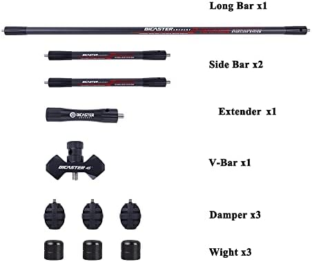 Bicaster sistem stabilizatora streličarstva 3k Carbon napravljen-kompletan Set