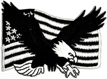 Kleenplus 3kom. Američka zastava sa orlom modni Patch naljepnica Craft zakrpe DIY aplikacija vezeni šivati gvožđe na Patch amblem