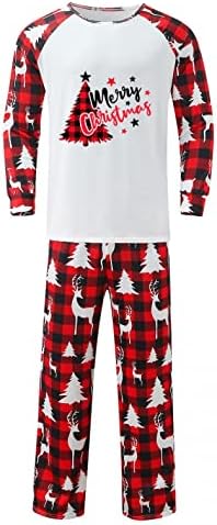 Podudaranje porodice Božić Pidžama Set Men Daddy Print bluza PJS set pantalone Porodični Pajamas Loungewear Upućivanje