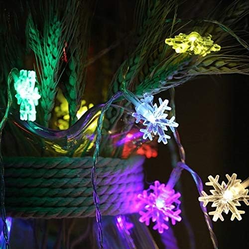 ZIYTEX 2 kom 3M 20 LED pahuljica niz Božićna zabava porodična zabava dekoracija vrta za vjenčanje