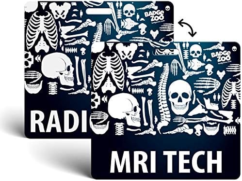 MRI tehnološka / radiološka značka Buddy horizontalna značka za teške uslove rada oznake Backer kartica dvostrana identifikaciona