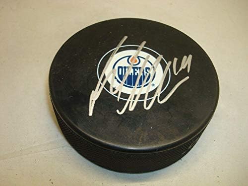 Patrick Maroon potpisao Edmonton Oilers Hockey Puck sa autogramom 1B-autogramom NHL Paks