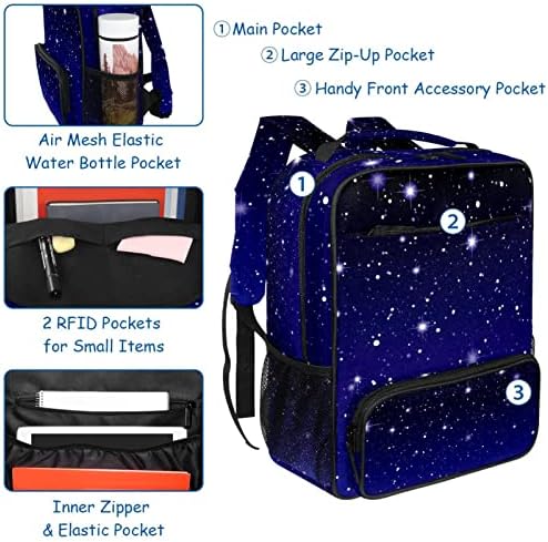 VBFOFBV putni ruksak za žene, planinarski ruksak vanjski sportski sportovi ruksack casual paypack, zvjezdano noćno nebo