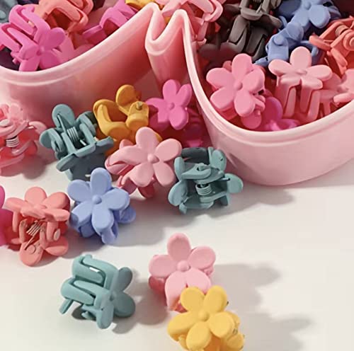 40kom djevojčice Mini kopče za kandže za kosu Candy boja slatka cvjetna ukosnica Mini dodatna oprema za kosu za školske djevojčice