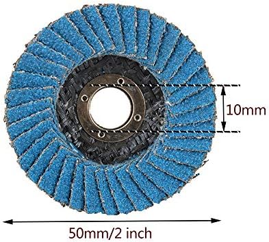 Wenfo 10pcs 2 Zirkonija korundum zaklopki brusni brusni brusni kotači za brušenje kotača, aluminijski oksidni abrazivi, brusilica