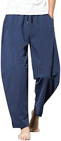 Ležerne prilike muške čvrste pantalone srednje fit casual labavo elastične struke struka struka struka muške hlače mokasine