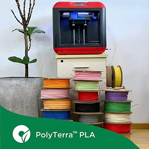 Polimaker Matte plata 1,75mm Plani paket 2, 1kg kartonske kalem za ploče 1,75 - Polyèra Pla 3D paket filamenta pisača, ispis s većinom