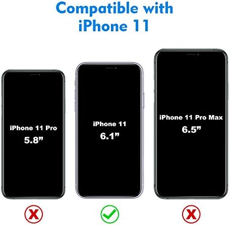 Cellever Clead Full Body futrola za iPhone 11, za zaštitu od teške opreme sa protukliznim TPU branikom i [2 kaljenim 9h zaštitnici