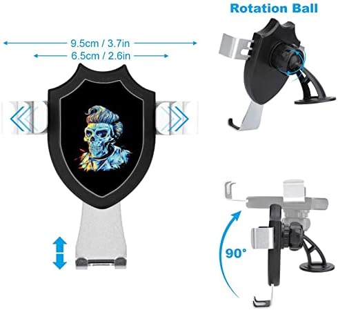 Rock N Roll Skull Car Holder Holder Dug ruka za usisavanje telefona STAND Univerzalni automobil za pametne telefone