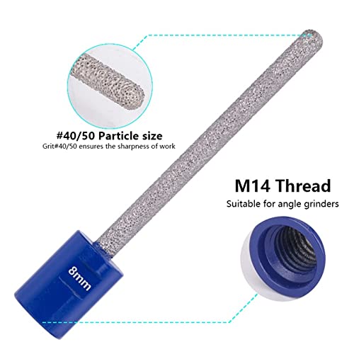 M14 Diamond glodalica Bit 4/6 / 8mm mljeveni mramorni od pikata za beton za beton za zidanje zidane bušilice Građevinski alati 1pcs