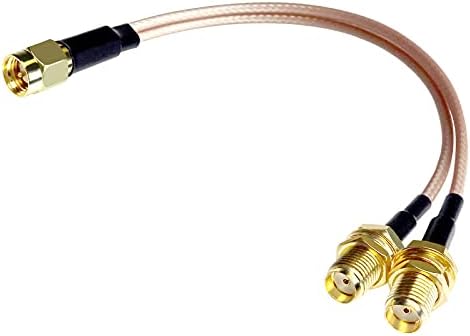 Goupchn sma Splitter Cable SMA muški do Dual sma ženska žica mali gubitak RG316 Y Splitter Wire 4G LTE antenski Adapter Splitter Cable