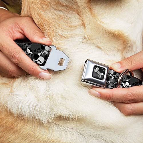 Konkl-dolje ovratnik za pse sigurnosni pojas TOP LUBLE SLOBODENO Crno siva bijela 16 do 23 inča 1,5 inča široka, više boja