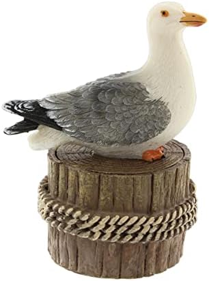 Kolekcija mosta Smještena galeba shorebird mini trinket box-obalna nautička plaža ukras ukras poklon