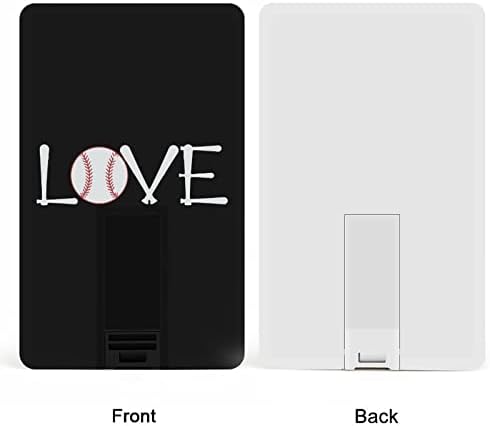 Ljubavna bejzbol kreditna kartica USB Flash diskovi Personalizirani memorijski štap Key Corporate pokloni i promotivni pokloni 64g
