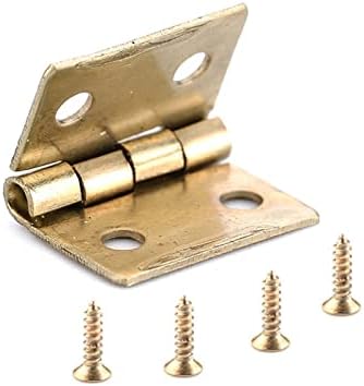 Brončani zlatni šarki kvadratni šarke za drvene ormariće nakit nakit nakit Hardware 10pcs
