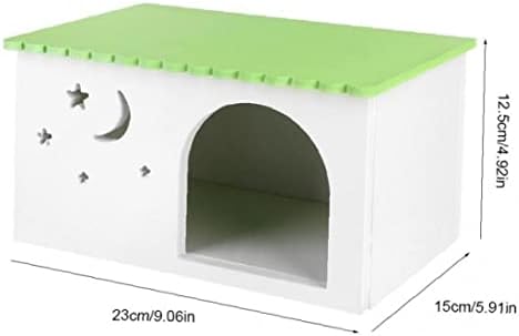 Froiny Hedgehog Box Woodhog Plastična ploča Gvineja Svinje zečevi Nest Kuća Ekološki simulacija Kućni ljubimci Kavez Zelena kabina