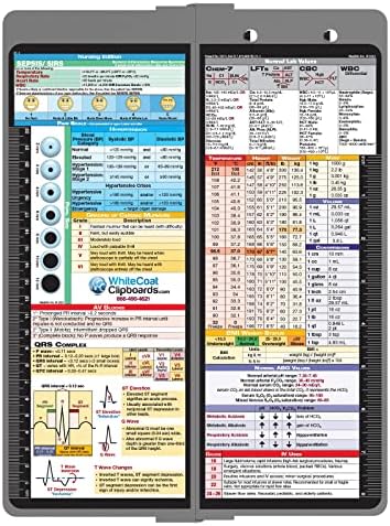 WhiteCoat Clipboard® Vertical-Sports Silver Nursing Edition