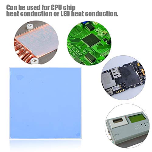 CPU Thermal Pad, 100mm x 100mm x 3mm CPU Chip Heatsink hlađenje termo provodljivi Silikonski jastučić, za grafičke kartice, čipove,