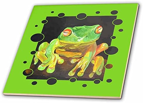 3drose Taiche - vektorska Umjetnost-žaba stabla - umjetnička žaba crvenih očiju - pločice