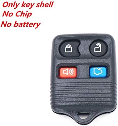 Wfmj 4 dugmad daljinska Smart Key Case Shell Shell FOB sa 1x privjeskom za ključeve kompatibilnim sa Ford Lincoln Mercury Mazda
