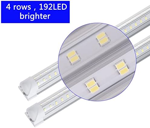 Siolaxen LED SHOP Light 2ft, 25W 3200LM 6500K, LED garažna svjetla V oblikuju super svijetle, LED svjetlosna traka koja se može povezati
