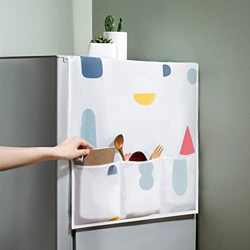 Tidy & amp; Co Storage 1kom frižider zaštita od prašine poklopac mašina za pranje veša Vodootporni poklopac sa džepovima za odlaganje
