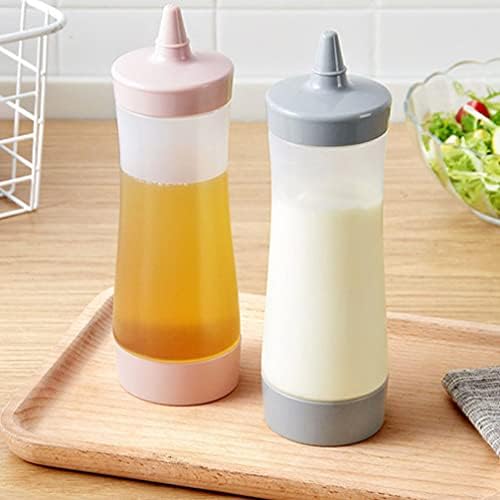 DOITOOL 4kom plastične stisnute bočice sa začinom sa vrhom kapa kečap Squirt flašica za salatu Applicator bočica za med Jar za BBQ