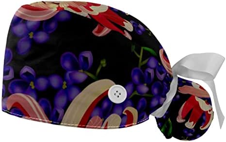 Yidax 2 komada Ljetna cvijeća Radna kapa sa tipkama i vrpcom za žene