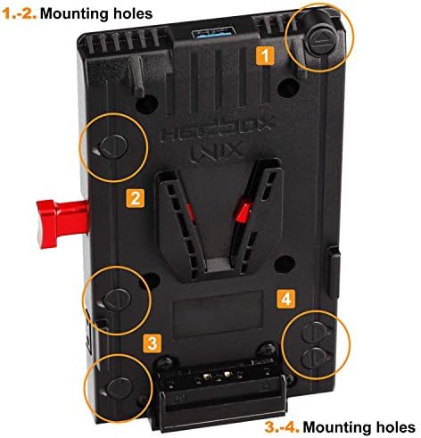 HEDBOX Unix-FX9-v-Mount Adapter baterija ploča, 3x D-Tap & amp; USB, za Sony ILME-FX6, PXW-FX9