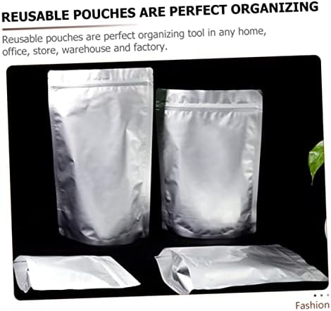 BESTonZON 30kom aluminijumske višekratne torbe za užinu Elektronika za višekratnu upotrebu Reklosabilna hermetička torbica za toplotnu