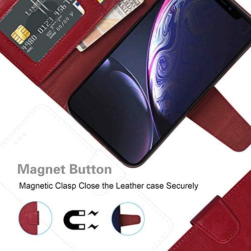 Arae novčanik slučaj za iPhone XR PU Koža flip Case Cover [Stand Feature] sa narukvicu i [4-slota] ID & amp;kreditne kartice džep